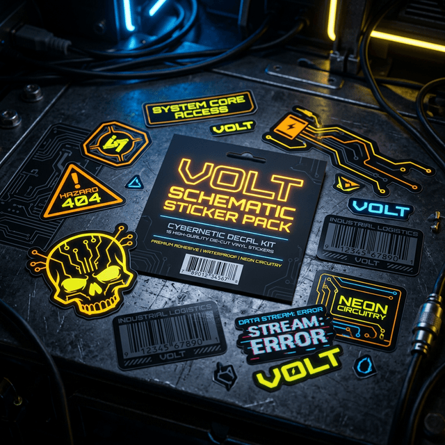 Volt Schematic Sticker Pack
